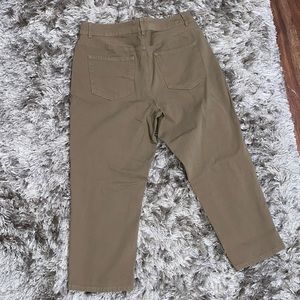 Size 8 Coldwater Creek Natural Fit Crop Brown Pant